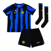 Fotbalové Dres Inter Milan Henrikh Mkhitaryan #22 Dětské Domácí 2023-24 Krátký Rukáv (+ trenýrky)